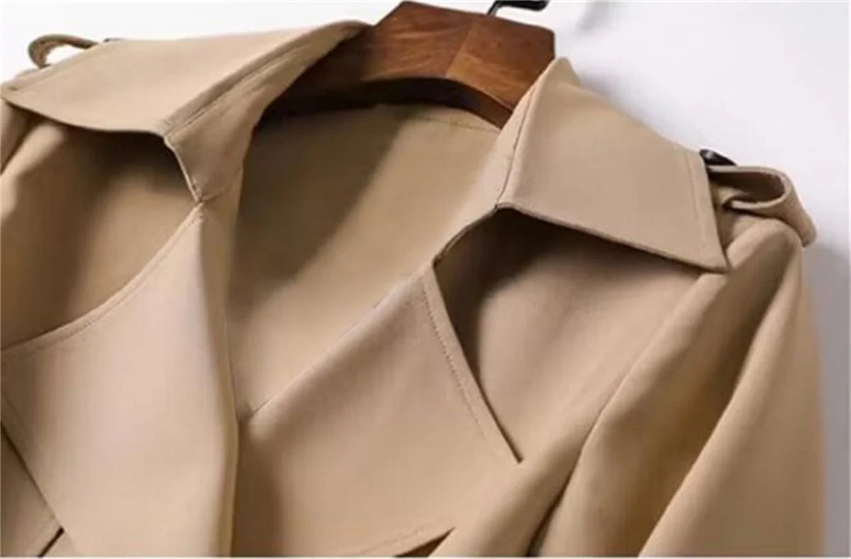 Women's Fashion Trench Coat Korean Spring Long Sleeve