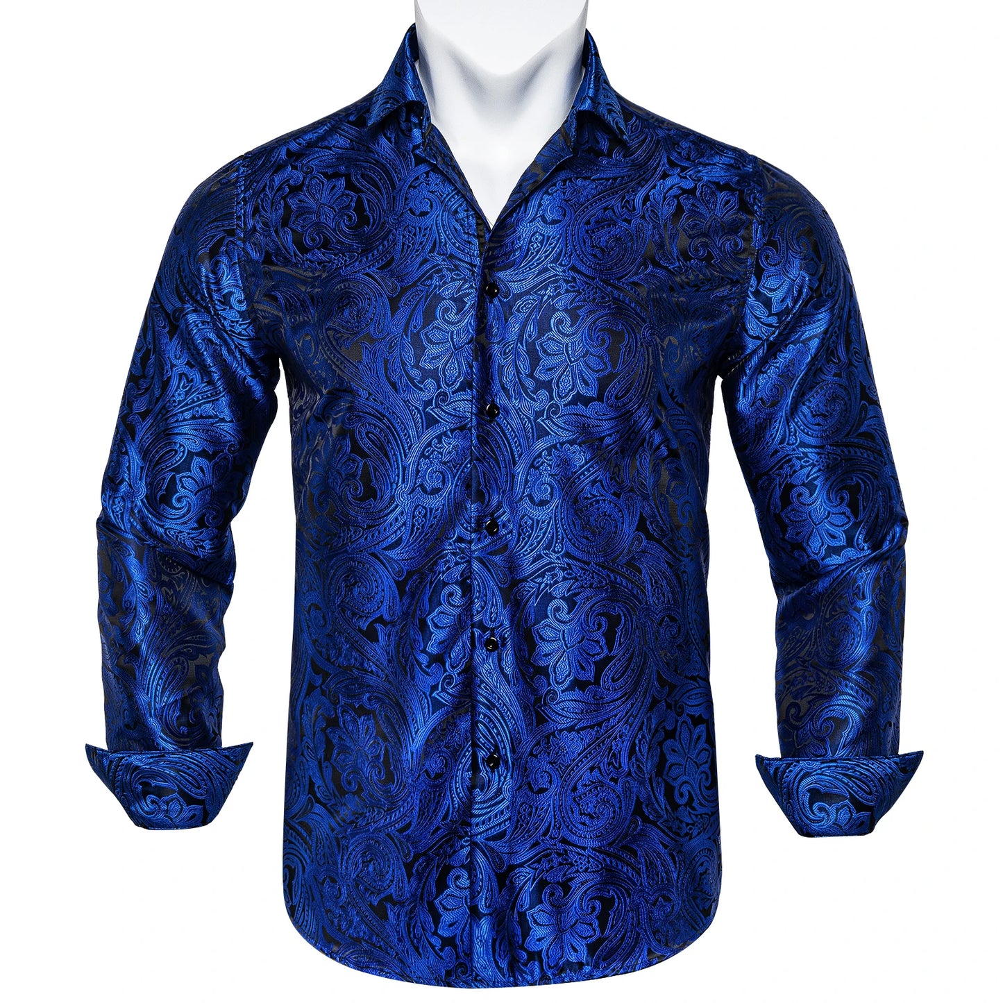 Men's Slim Fit Long Sleeve Dress Shirt