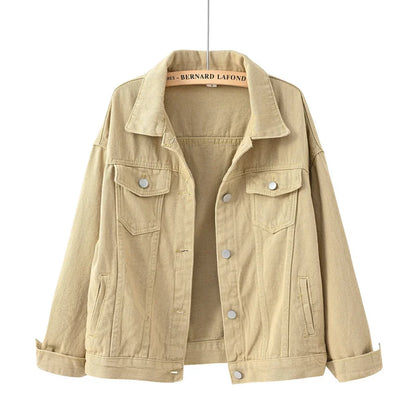 Women's Colorful Denim Jacket Spring