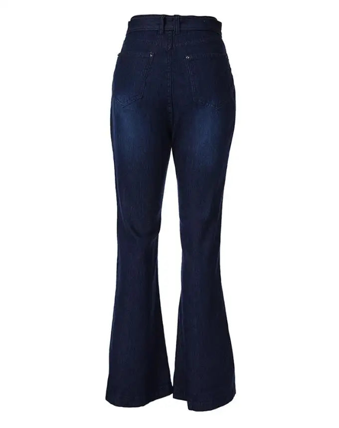 Women's Jeans 2022 Trend Autumn Fashion High Waist Bell-Bottom