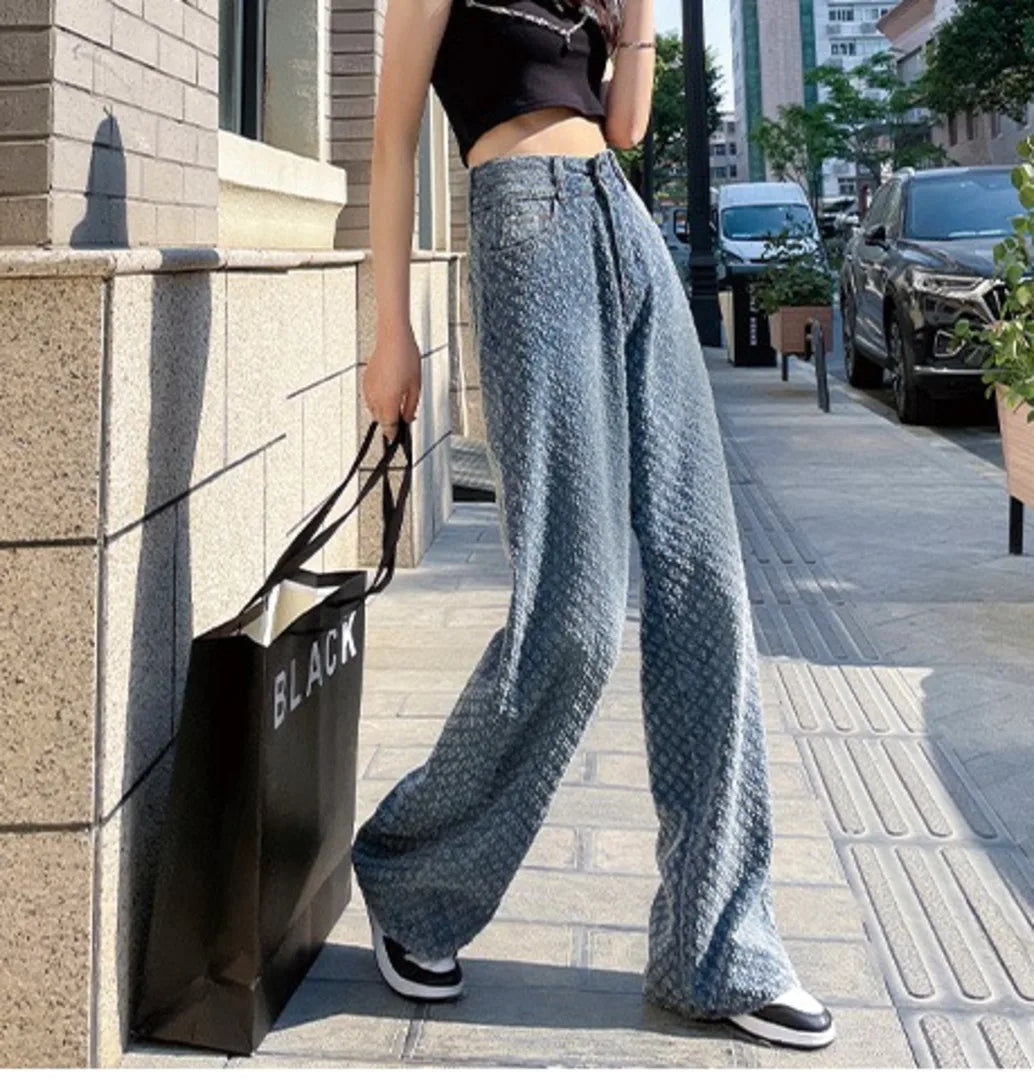 Ripped Jeans Women Casual Streetwear Spring Autumn High Waist
