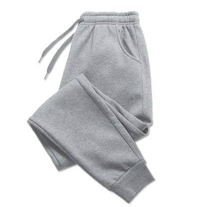 Women Casual Pants Autumn Winter Fleece Sweatpants