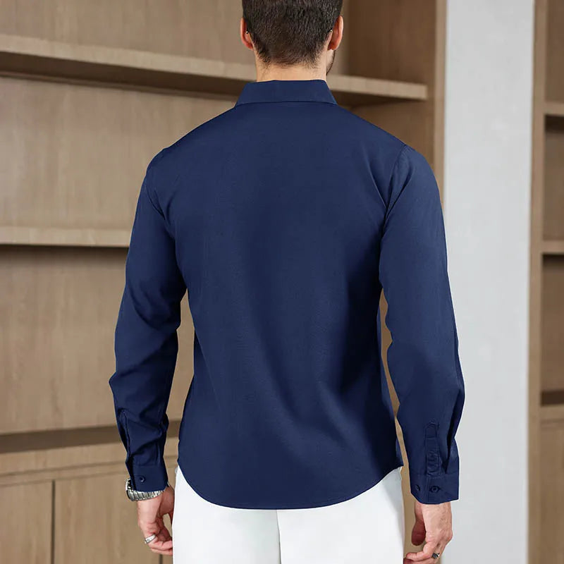 Men's Wrinkle-Free Business Casual Shirt
