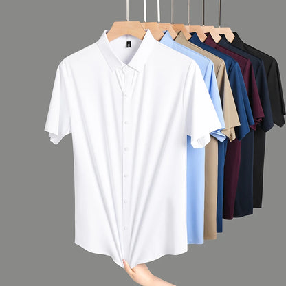 Men's Wrinkle-Free Short Sleeve Casual Shirt