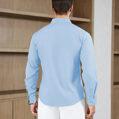 Men's Wrinkle-Free Business Casual Shirt