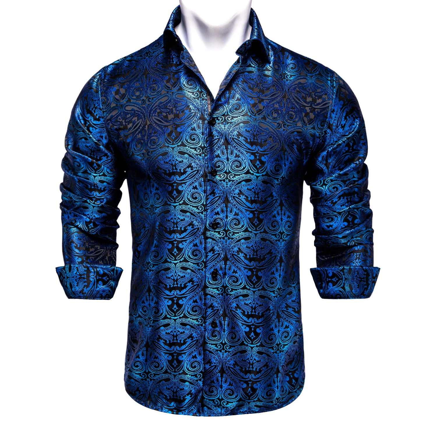 Men's Slim Fit Long Sleeve Dress Shirt