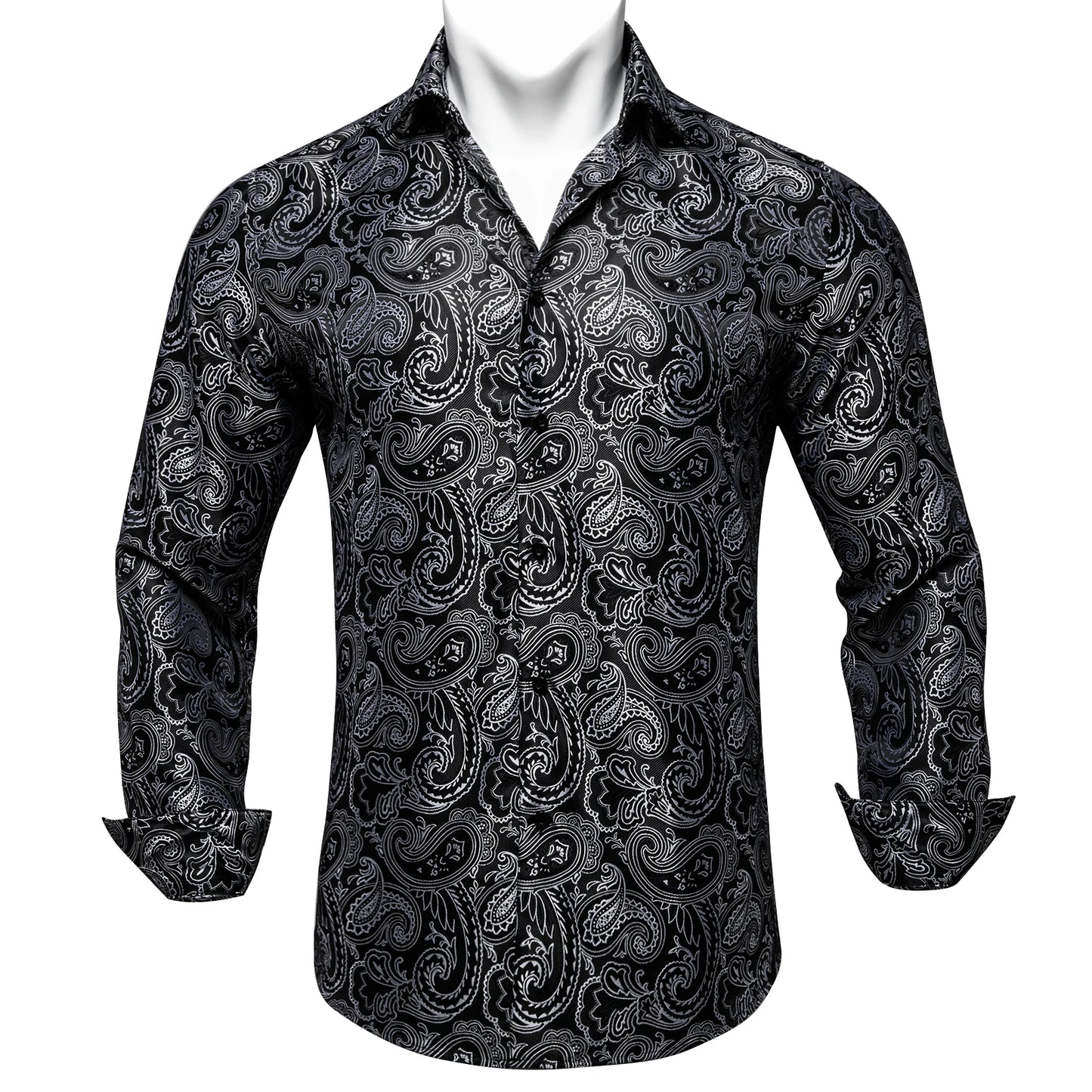 Men's Slim Fit Long Sleeve Dress Shirt