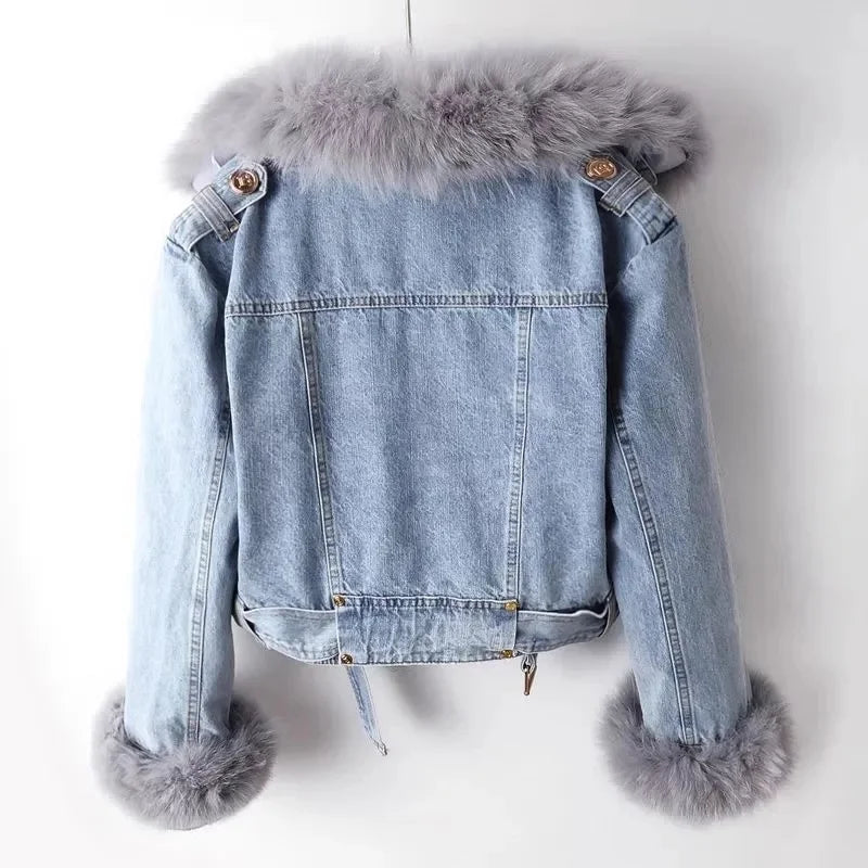 Women's Winter Denim Jacket