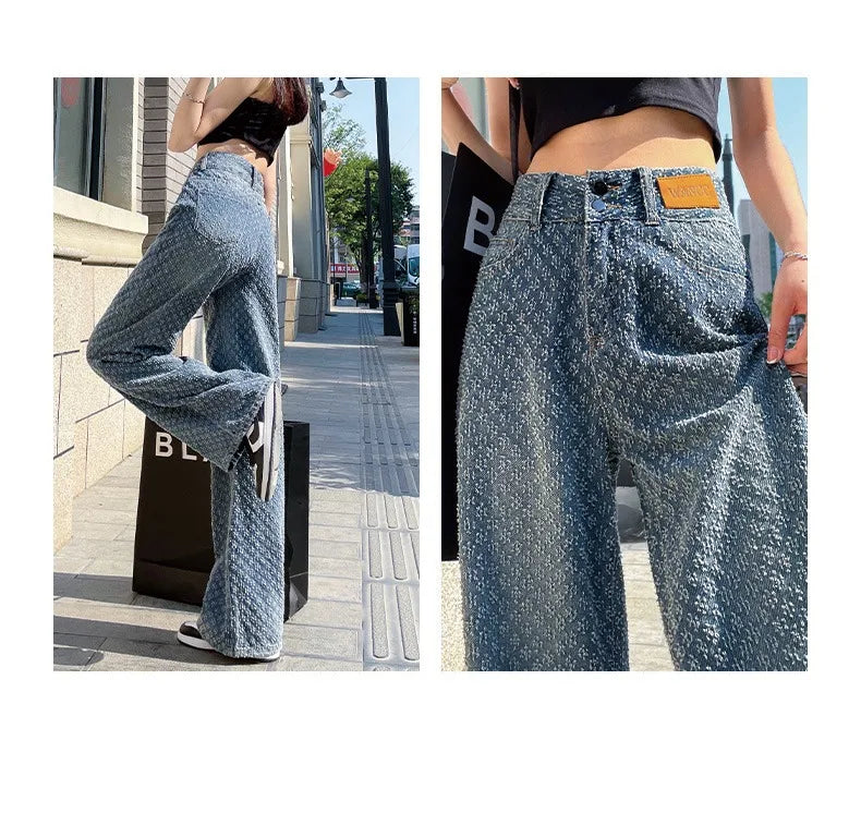 Ripped Jeans Women Casual Streetwear Spring Autumn High Waist