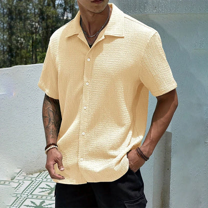 Men's Hip Hop Baggy Short Sleeve Shirt