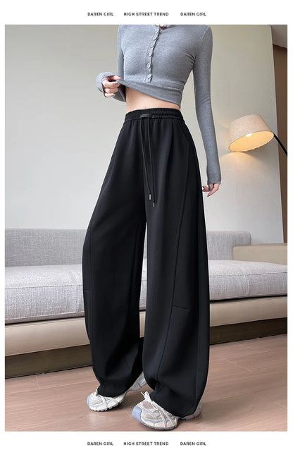 Sports Pants Women Spring Autumn High-Waisted Slim