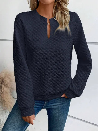Women's V-Neck Casual Loose Fit Pullover
