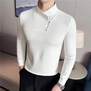 Men's Korean Houndstooth Slim Fit Dress Shirt