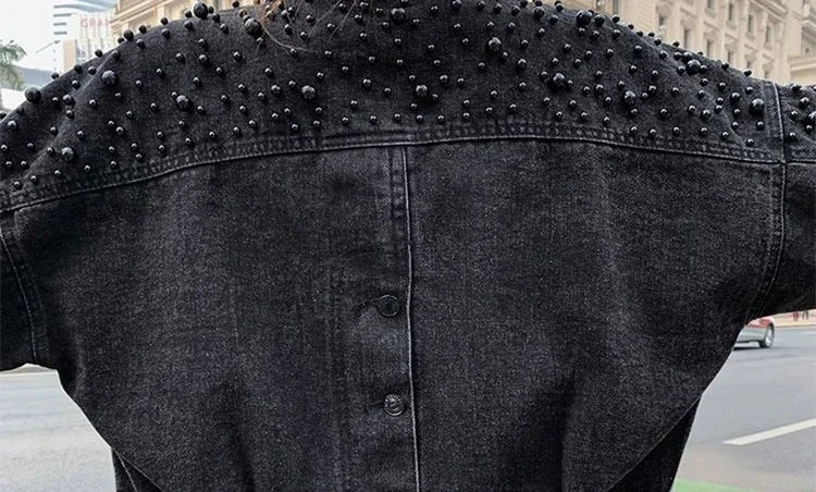 Women's Distressed Denim Jacket - Vintage Cowgirl Style