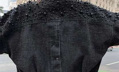 Women's Distressed Denim Jacket - Vintage Cowgirl Style