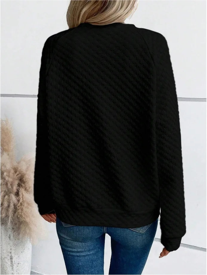 Women's V-Neck Casual Loose Fit Pullover