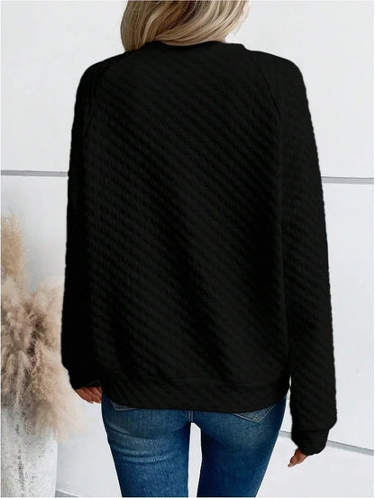 Women's V-Neck Casual Loose Fit Pullover