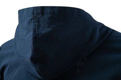 Men's Hooded Long Sleeve Pullover T-Shirt