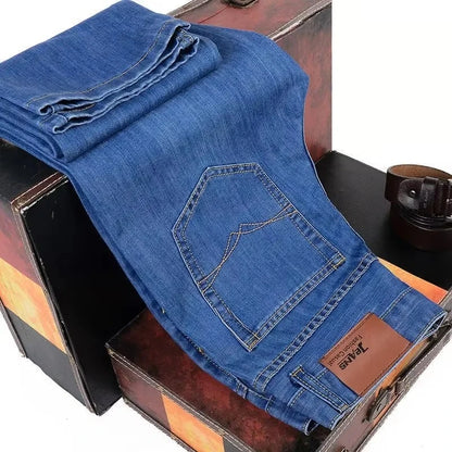 Men's Business Casual Slim Fit Jeans - Stretch Denim