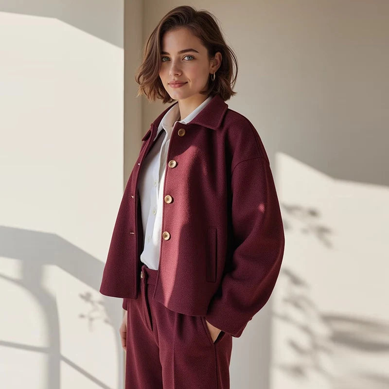 Women's Jackets Coats Autumn 2025 New Chic Loose Warm Elegant