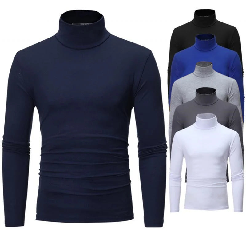 Kişi Slim Fit Boğazlı Uzunqol Köynək