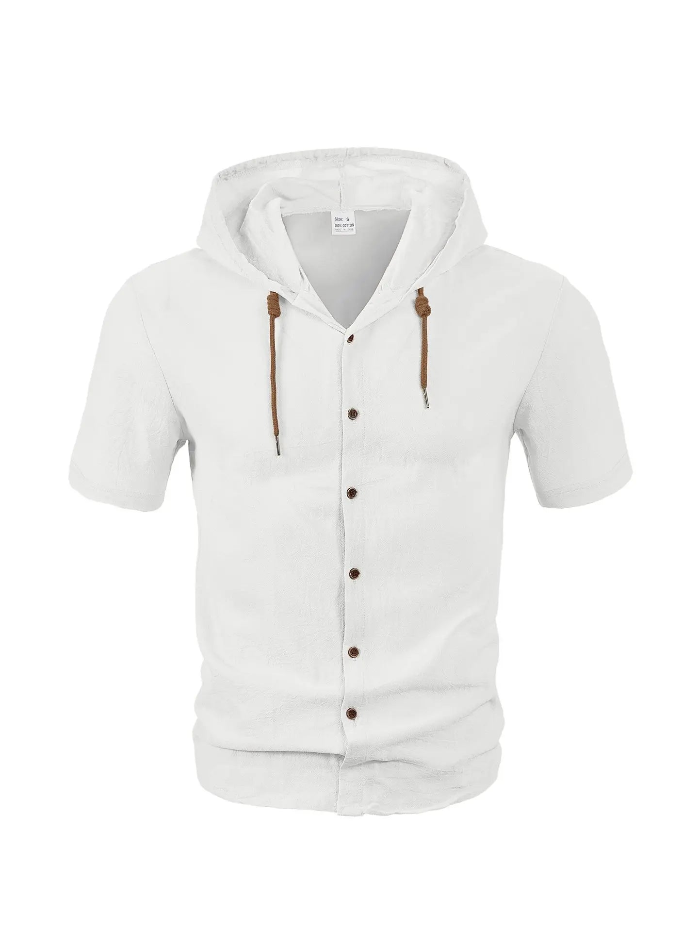 Men's Linen Short Sleeve Beach Shirt