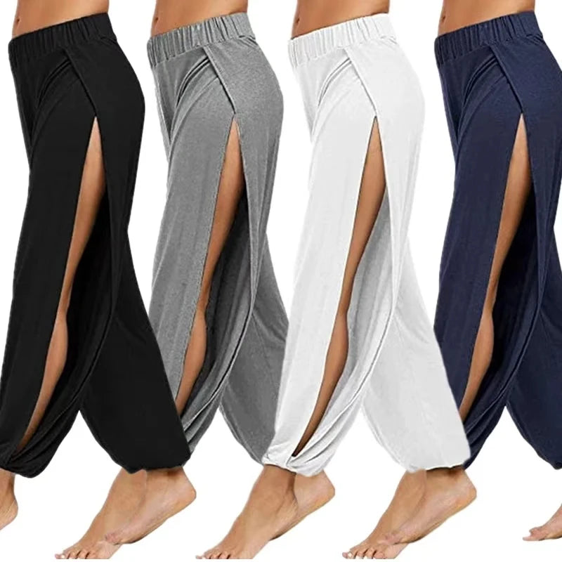 Women Fashion Yoga Pants High Waisted Wide Leg