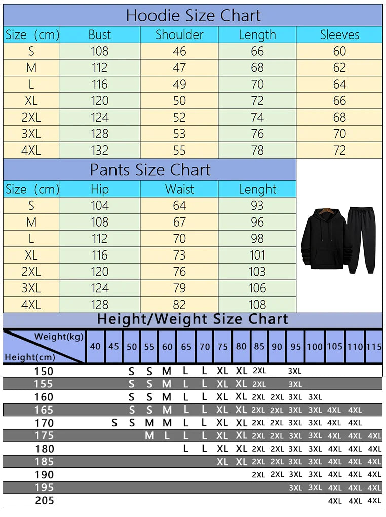 Men's Urban Hoodie & Sweatpants Tracksuit