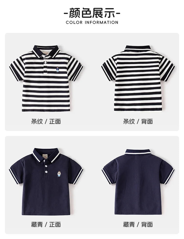 Boys' Bear Polo T-Shirt - Toddler Kids Top