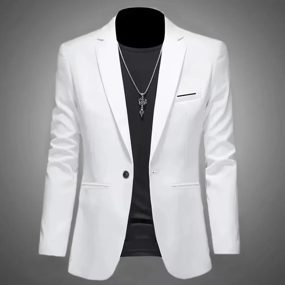 Men's Slim Fit Non-Iron Business Suit Jacket