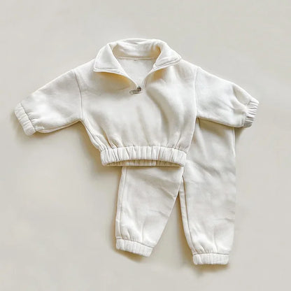 Kids Fleece Sweatshirt & Pants Sportswear Set