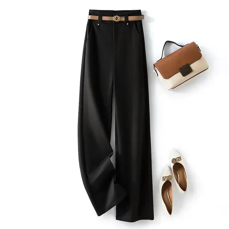 Women's Pants Work Dress Office Tailoring Wide Leg 2025