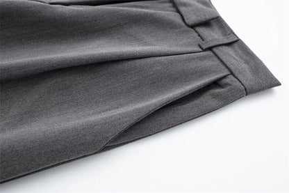 MUJER 2025 Women's Pants Beige Grey Black Wide Leg