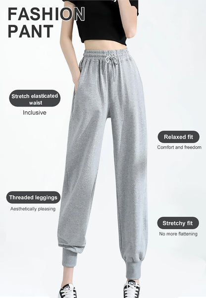Women Casual Pants Autumn Winter Fleece Sweatpants