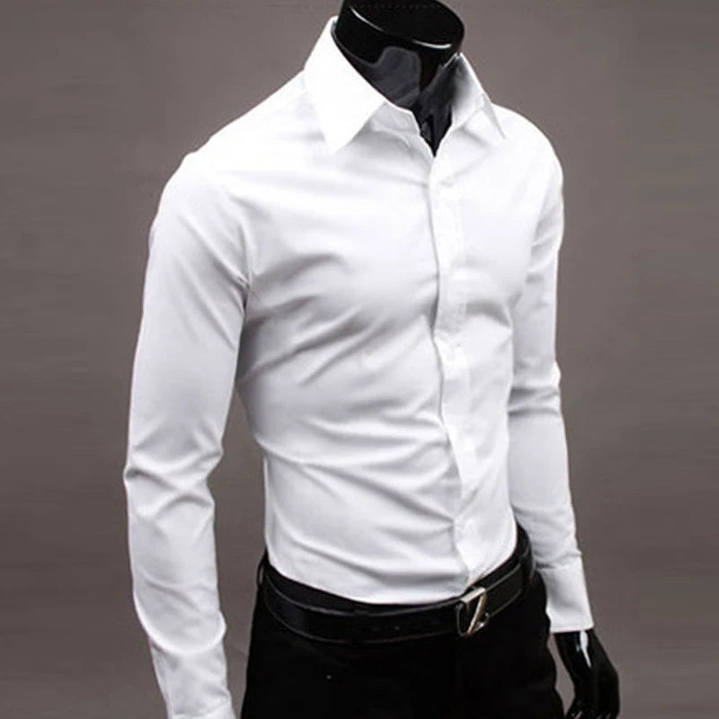 Men's Slim Fit Formal Dress Shirt
