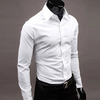 Men's Slim Fit Formal Dress Shirt