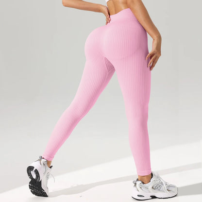 Women Sports Leggings Seamless Yoga Pants Tummy Control Sportswear