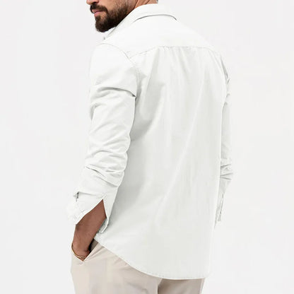 Men's Multi-Pocket Retro Casual Shirt