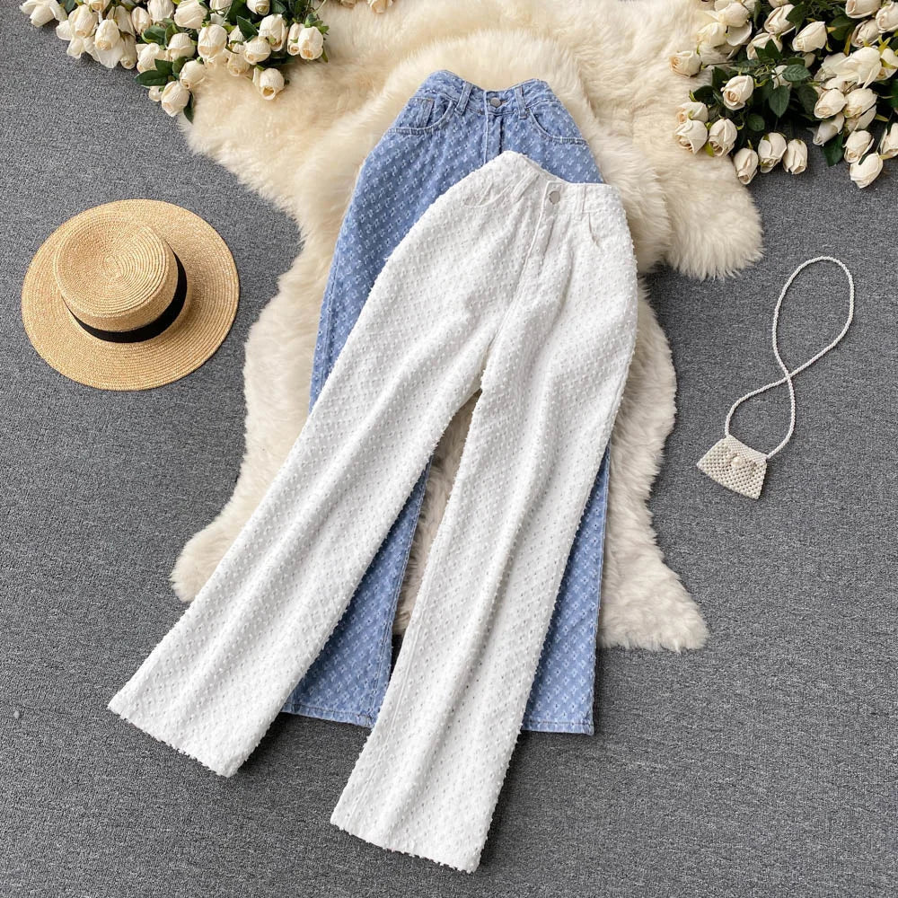 Ripped Jeans Women Casual Streetwear Spring Autumn High Waist