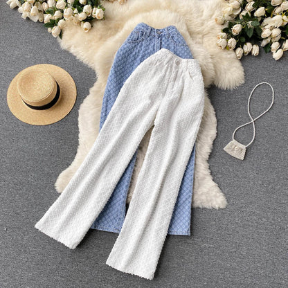 Ripped Jeans Women Casual Streetwear Spring Autumn High Waist