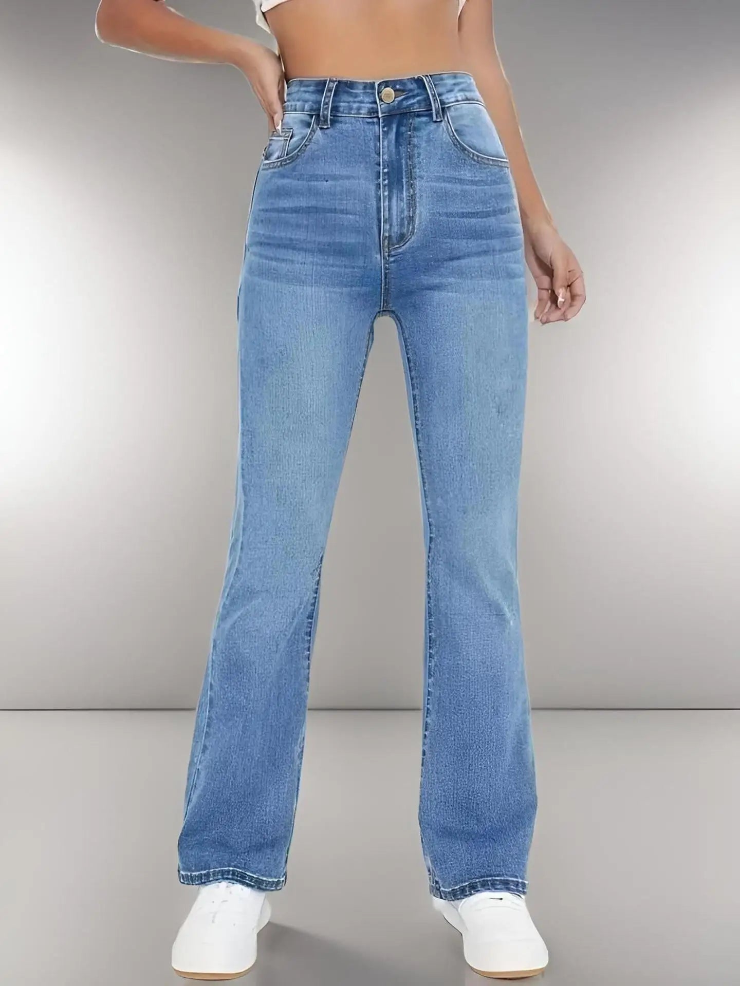 New Women's Hot Jeans Slimming European High Waist