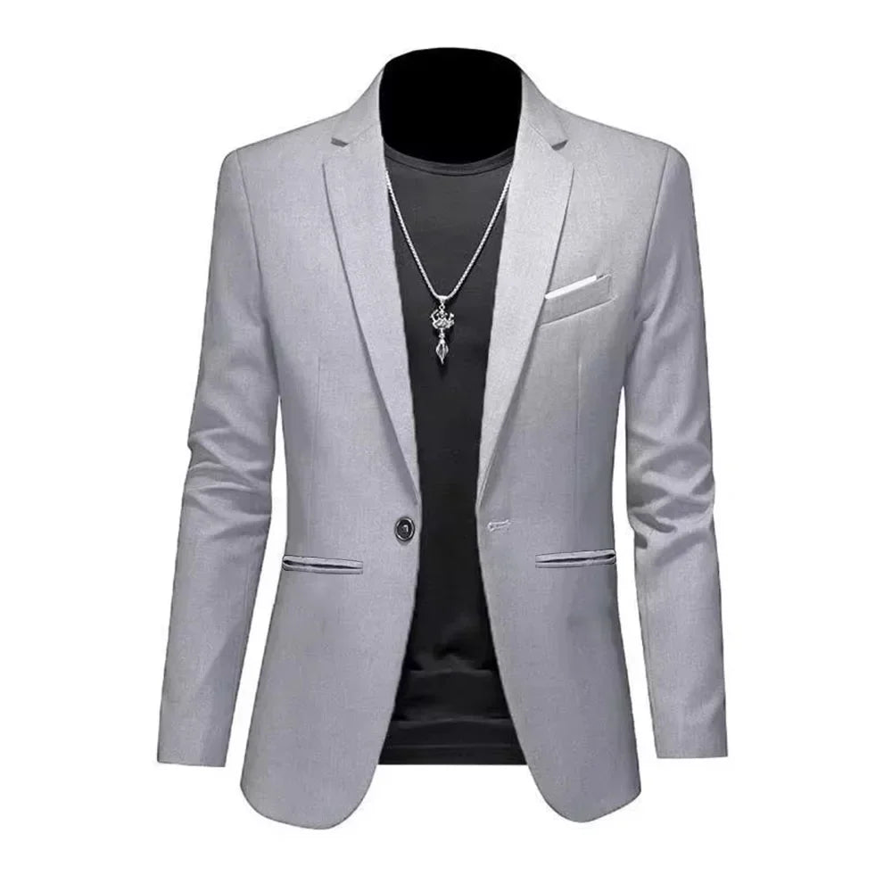 Men's Slim Fit Non-Iron Business Suit Jacket