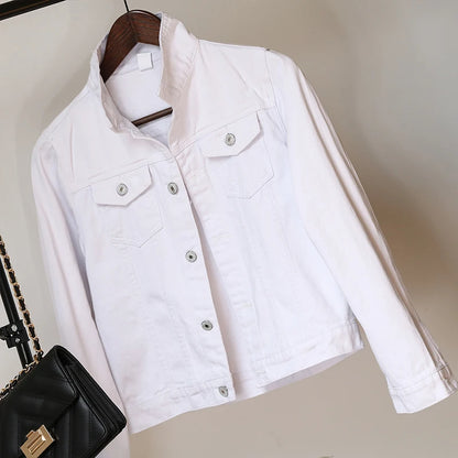 Women's Casual Short Denim Jacket Korean