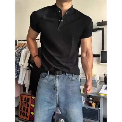 Men's American Style Sports Three-Quarter Sleeve T-Shirt