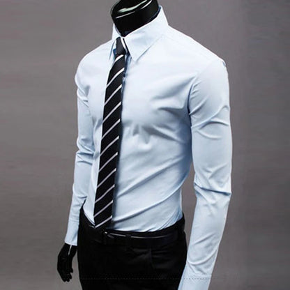 Men's Slim Fit Formal Dress Shirt