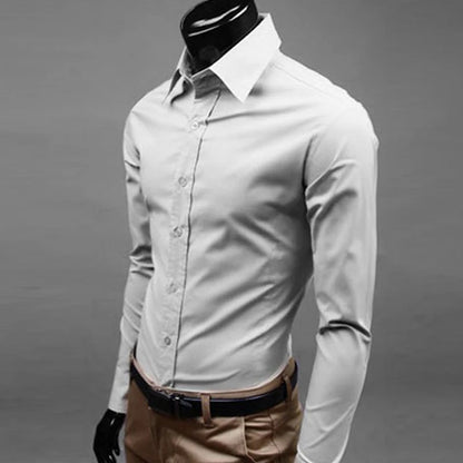 Men's Slim Fit Formal Dress Shirt