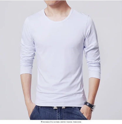Men's Slim Fit O-Neck Long Sleeve T-Shirt 2025