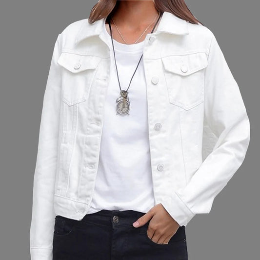 Women's Casual Short Denim Jacket Korean