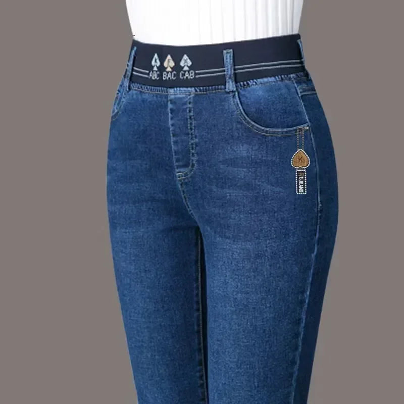 Women's Oversize Jeans 26-38 - Slim High Waist Skinny Denim Pants