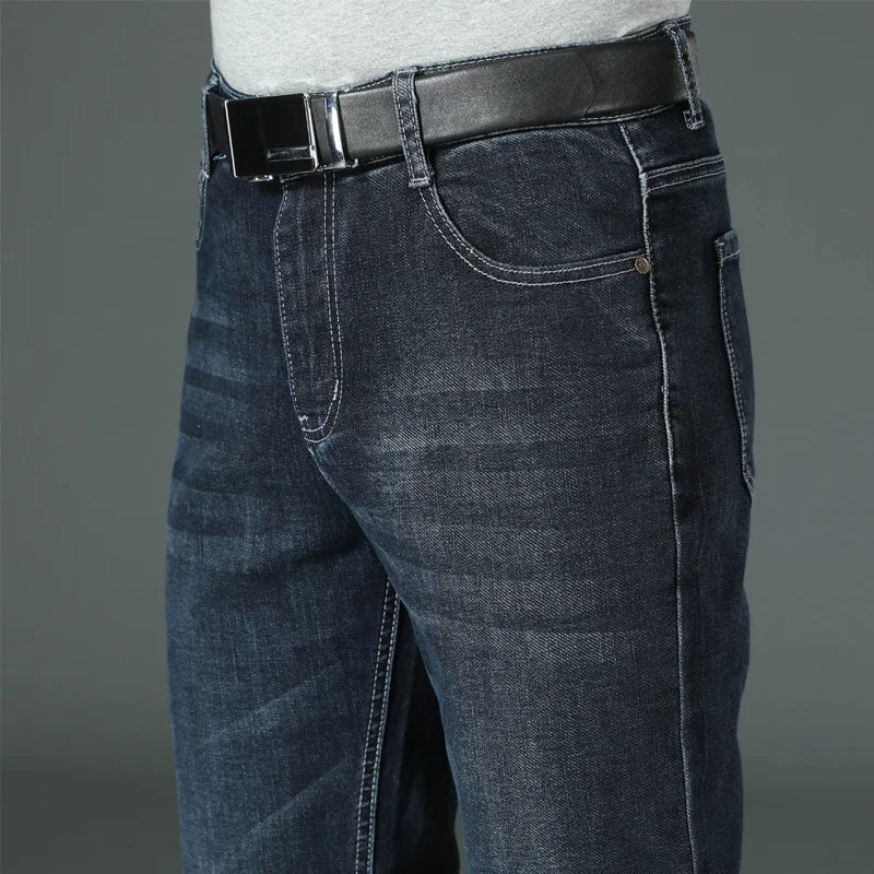 Men's Flared Boot Cut Jeans - Designer Classic High Waist